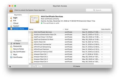 Choose File > New Password Item. Tip: To add a new keychain item quickly, click the New Keychain Item button in the toolbar. The type of item added depends on the category selected. For example, a password is added when All Items or Passwords is selected. This option isn’t available for My Certificates, Keys, and Certificates.